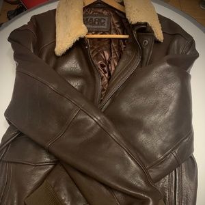 COPY - MARC NEW YORK VINTAGE LEATHER BOMBER AVIATOR JACKET